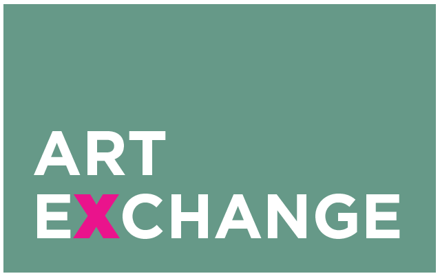 Art Exchange Logo on Green Background