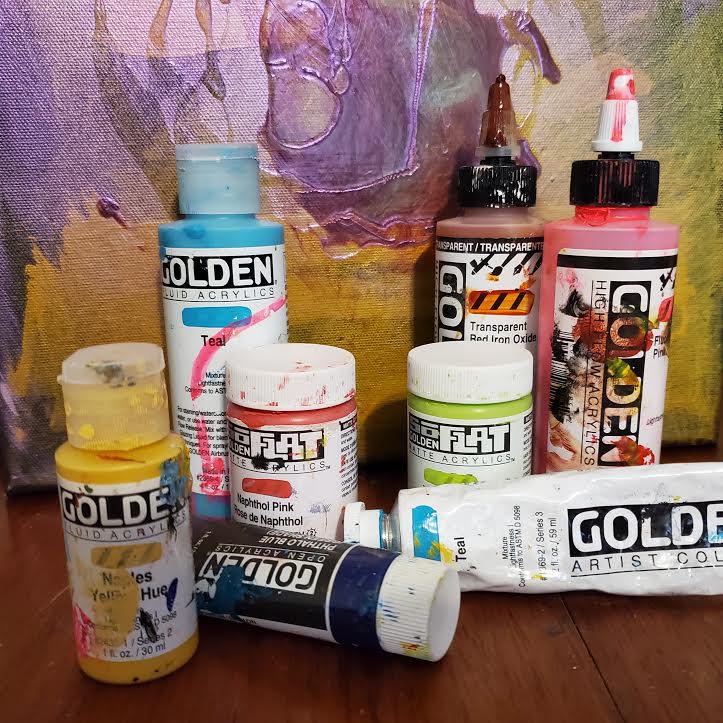 Golden Paint Tubes