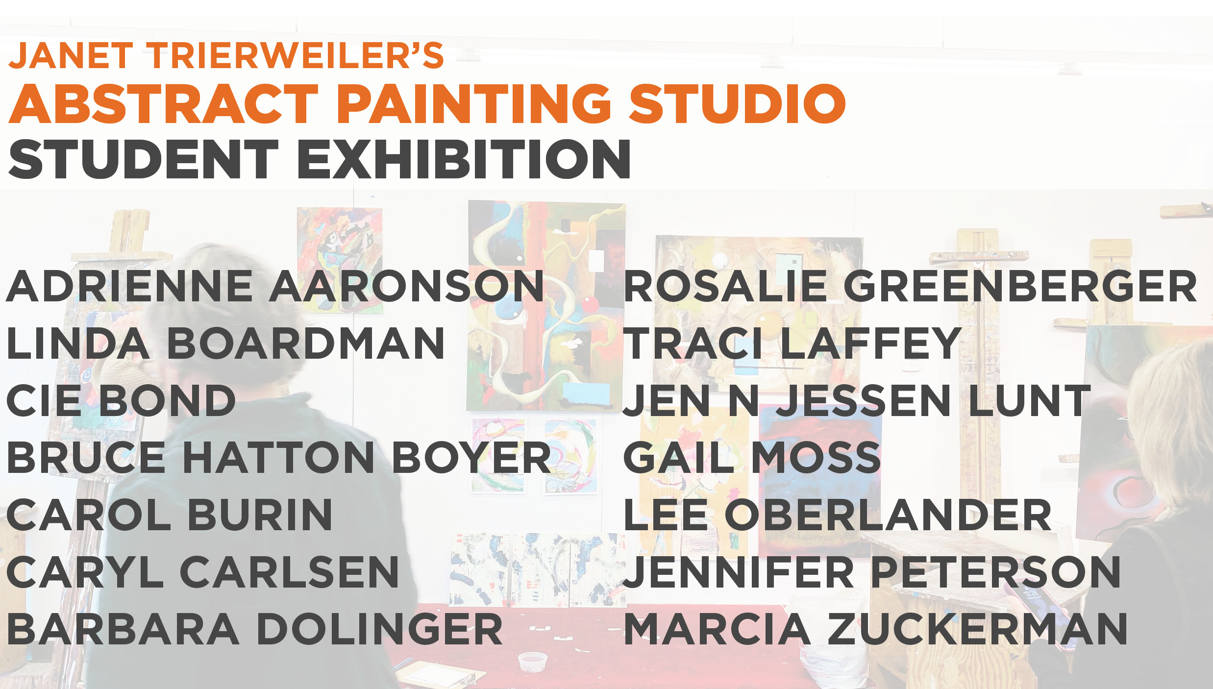 Header image for Janet Trierweiler's Abstract Painting Studio Student Exhibition